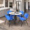 Regency Kahlo Round Table & Chair Sets, 36 W, 36 L, 29 H, Wood, Metal, Plastic Top, Maple TPL36RNDPLBK47BE - alternate 2